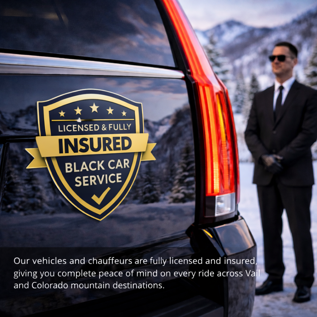Licensed & Insured Black Car Service - Trusted Black car service in Vail Colorado