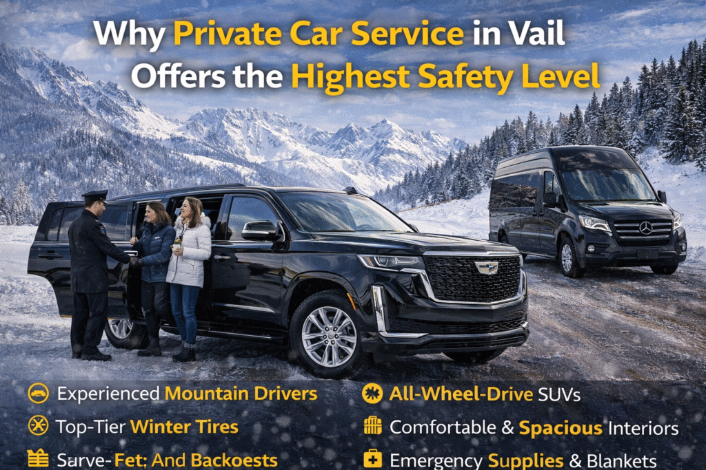 Why private car service in Vail offers the highest safety level