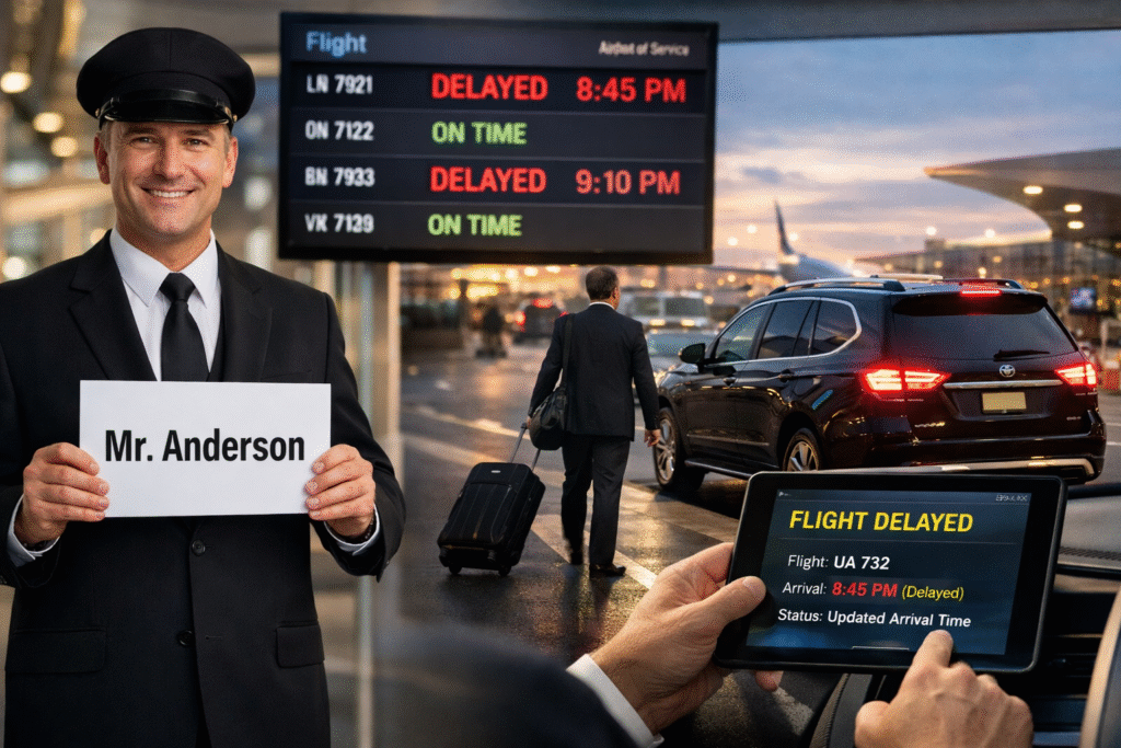 flight tracking airport car service