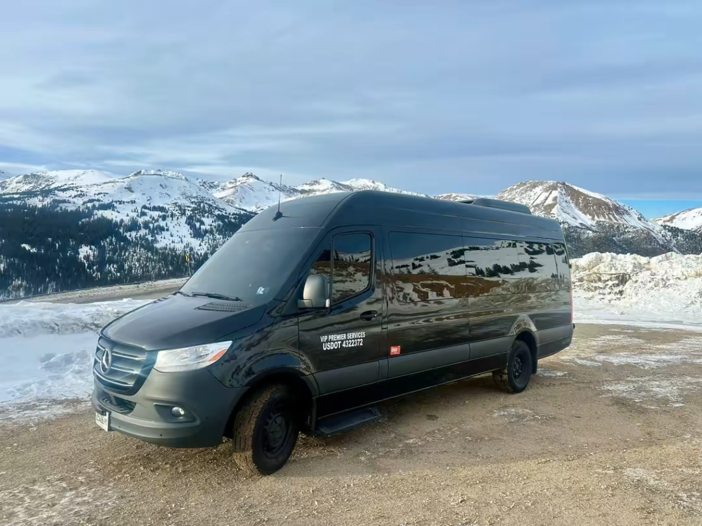 Vip Ground Sprinter at the top of Vail Pass